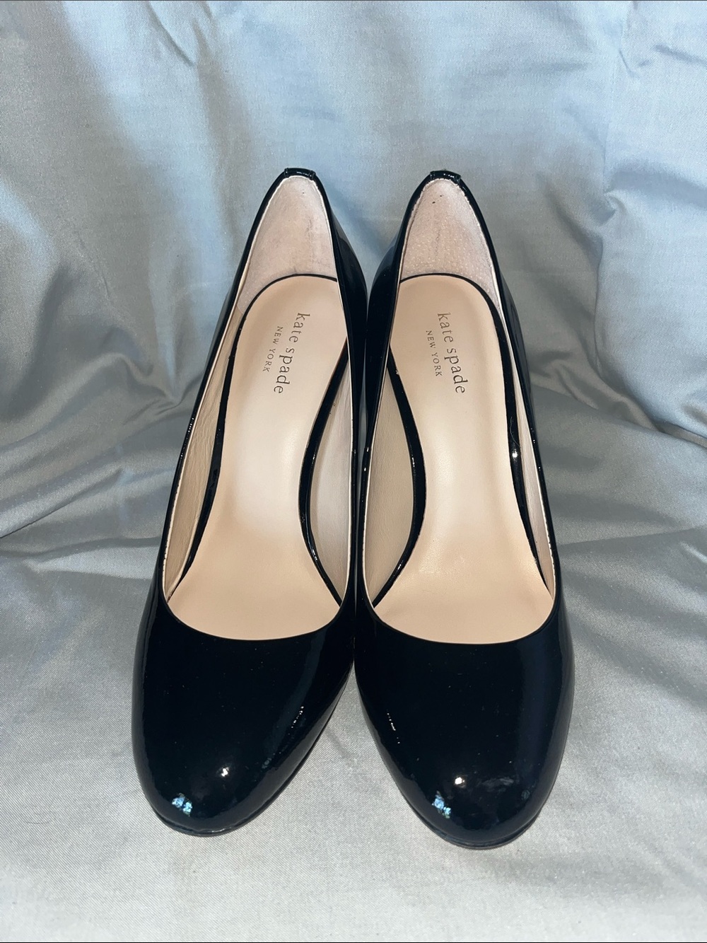 kate spade Black Patent Leather Round-Toe Pumps - Classic Gloss